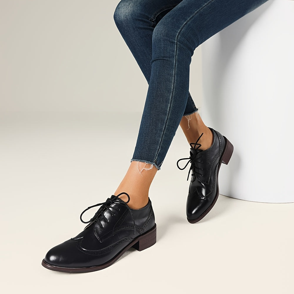 Women's Lace Up Oxford Dress Shoes Wingtip