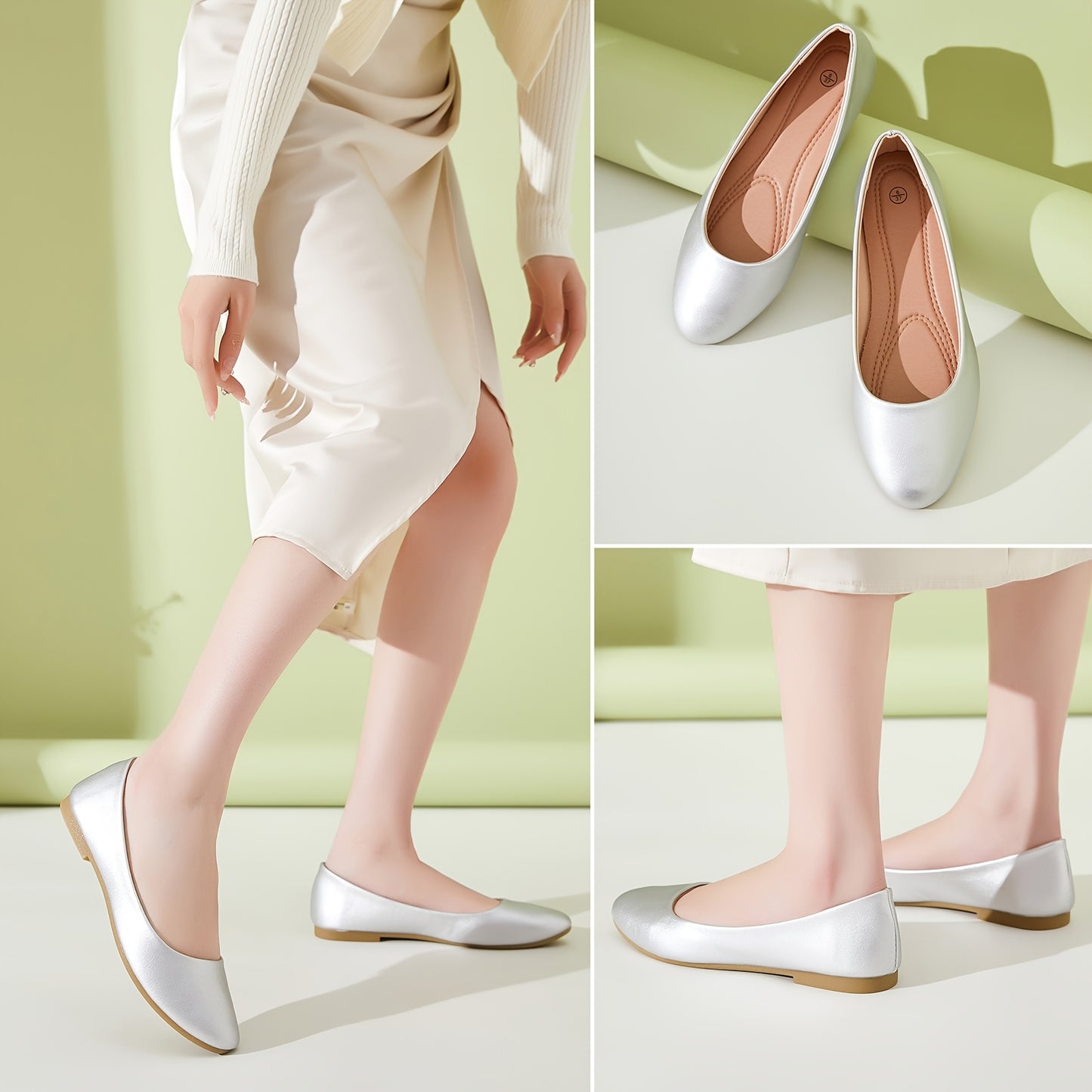 Womens Fashion Flats Comfortable Ballet Lightweight All Season