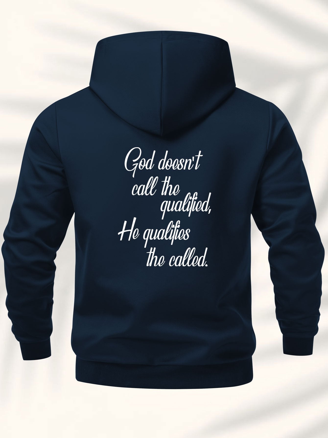 Casual Hooded Jacket Men's Inspirational Back Print