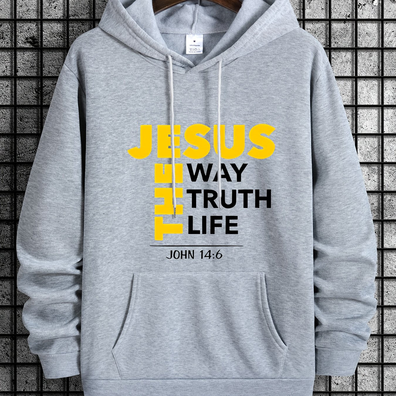 Mens Jesus Way Truth Life John 14 6 ComfortPulloverHoodie