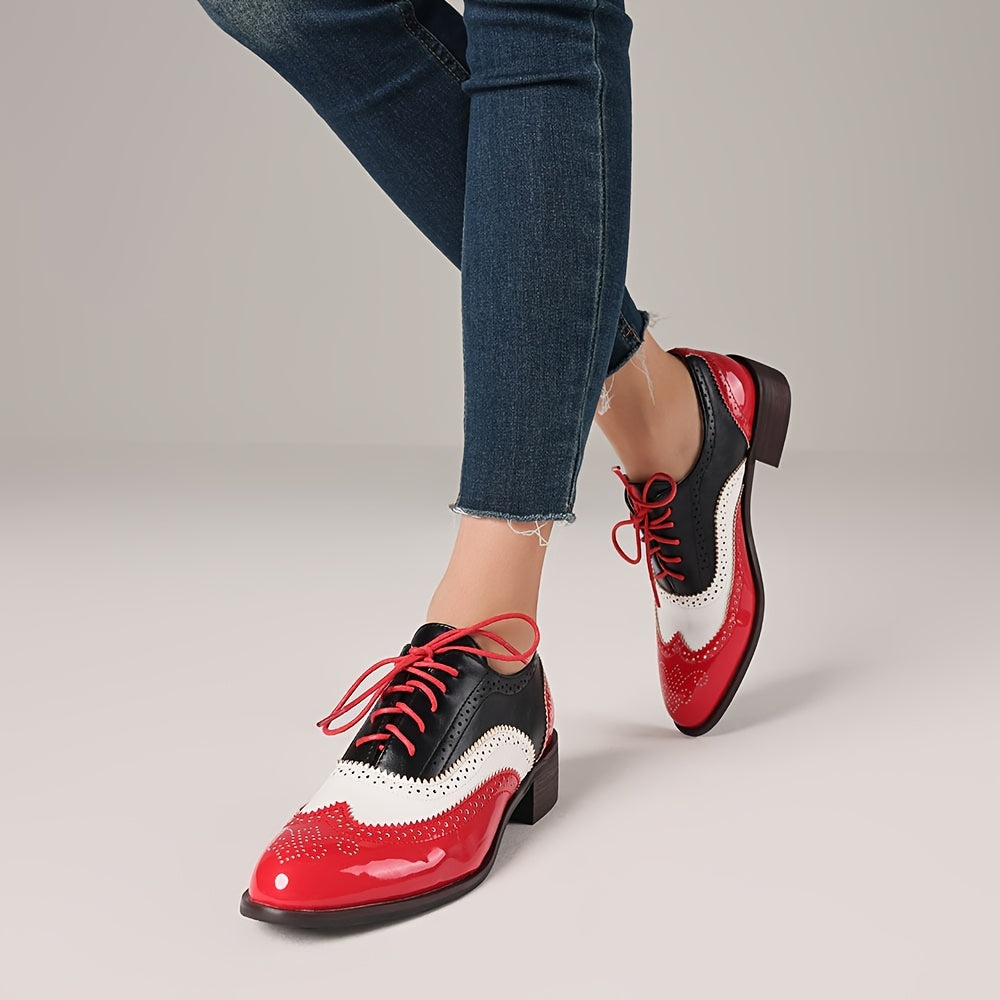 Women's Lace Up Oxford Dress Shoes Wingtip