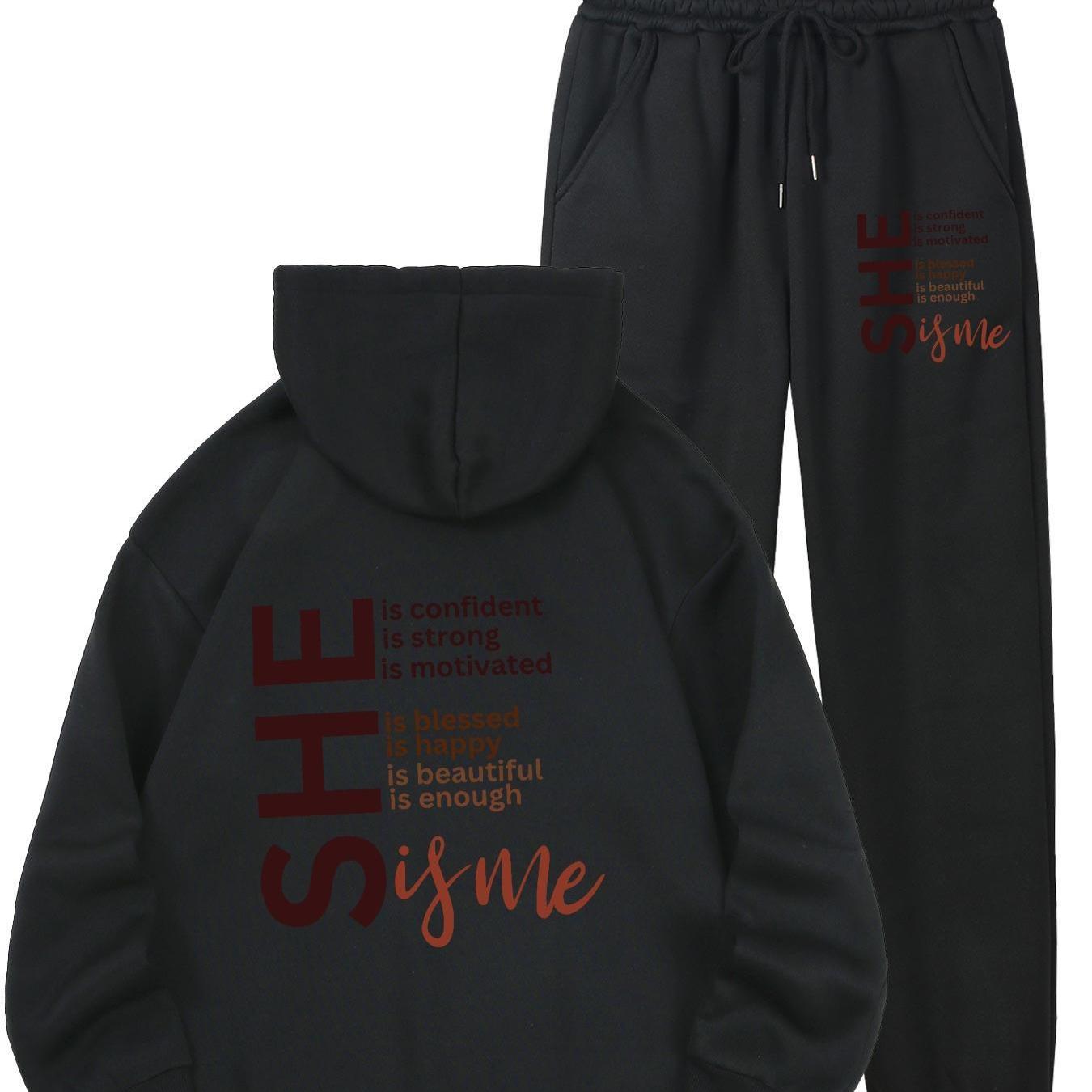 Fleece Lined Hoodie and Sweatpants Set