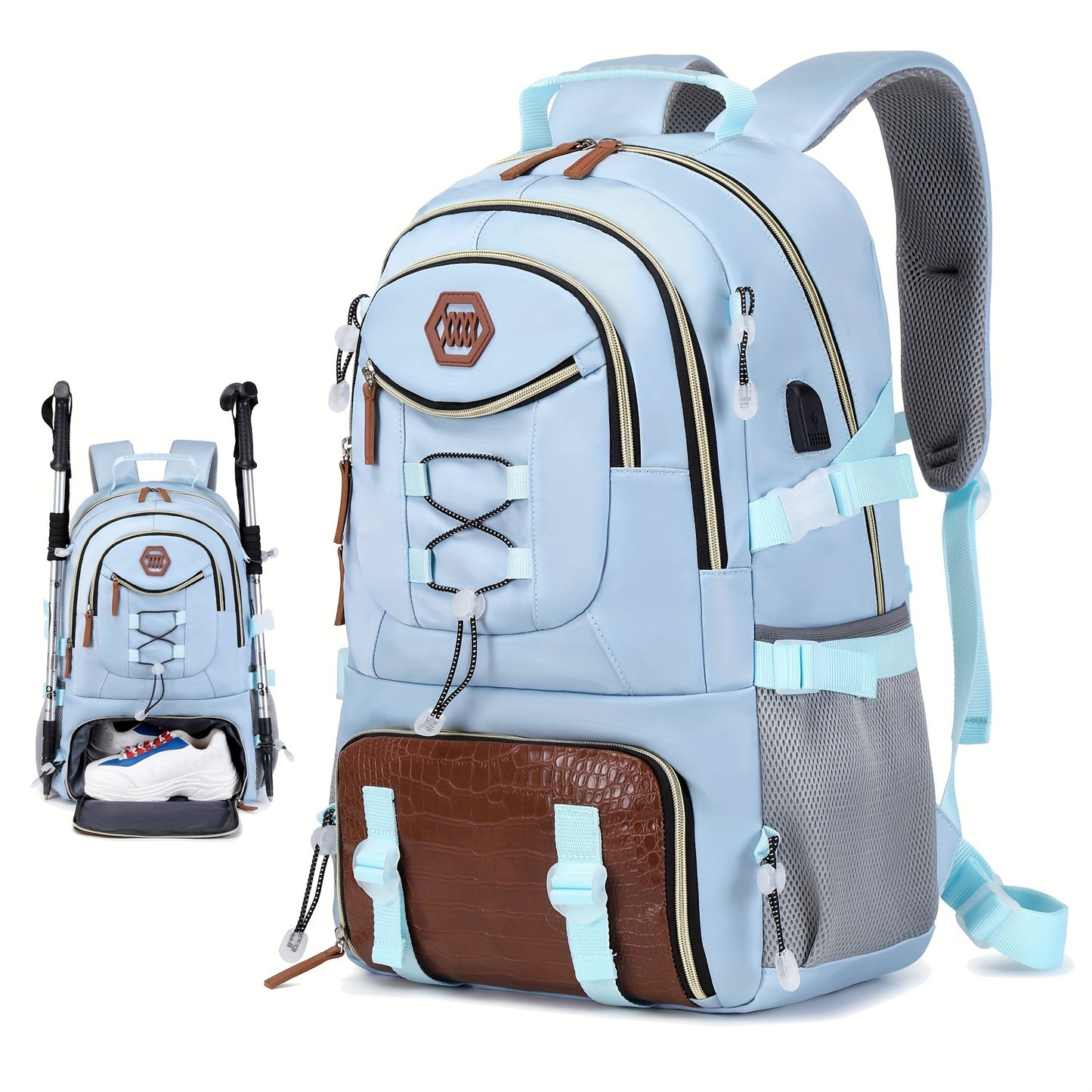Dur Travel Backpack with Laptop Compartment and USB Port