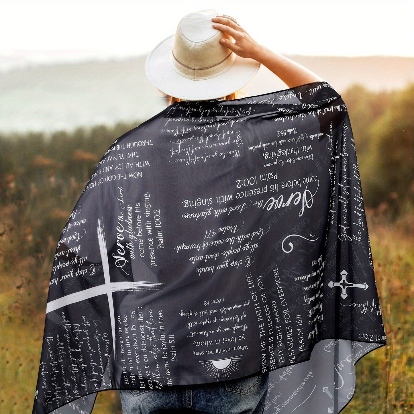 Christian Prayer Shawl for Women with Bible Verse