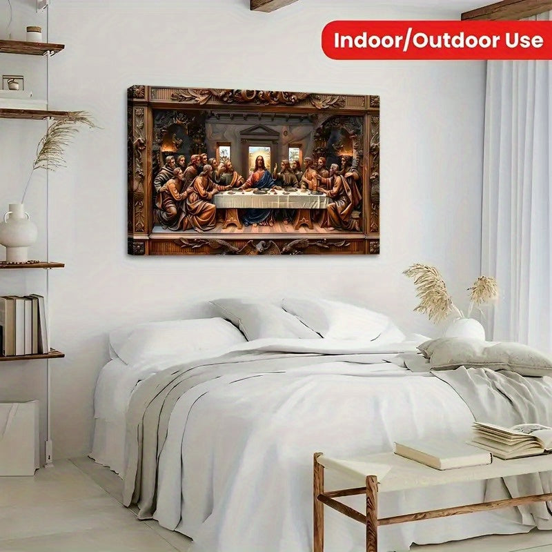 Wooden Framed The Last Supper Canvas Art Print