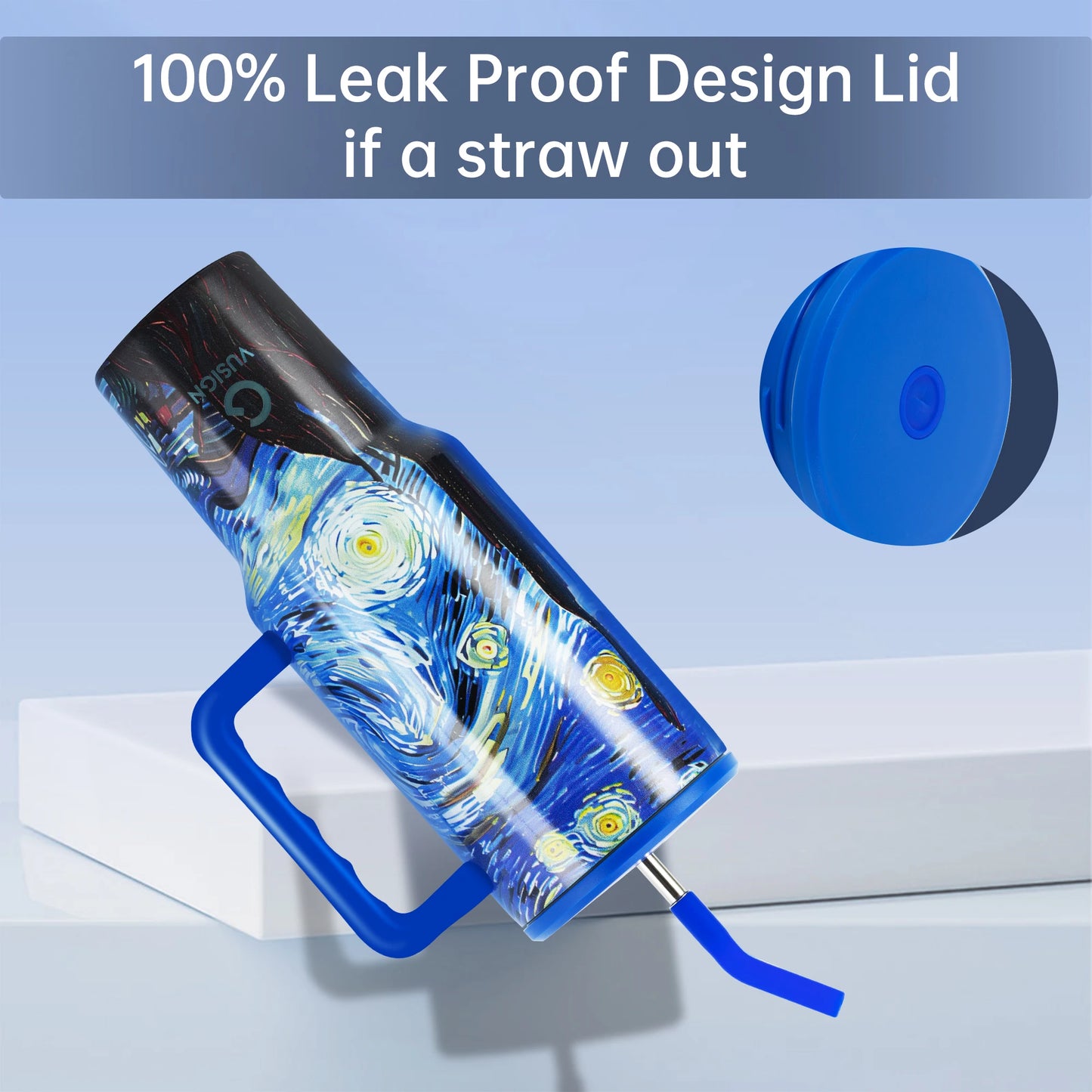 Deli Stainless Steel Tumbler with Straw