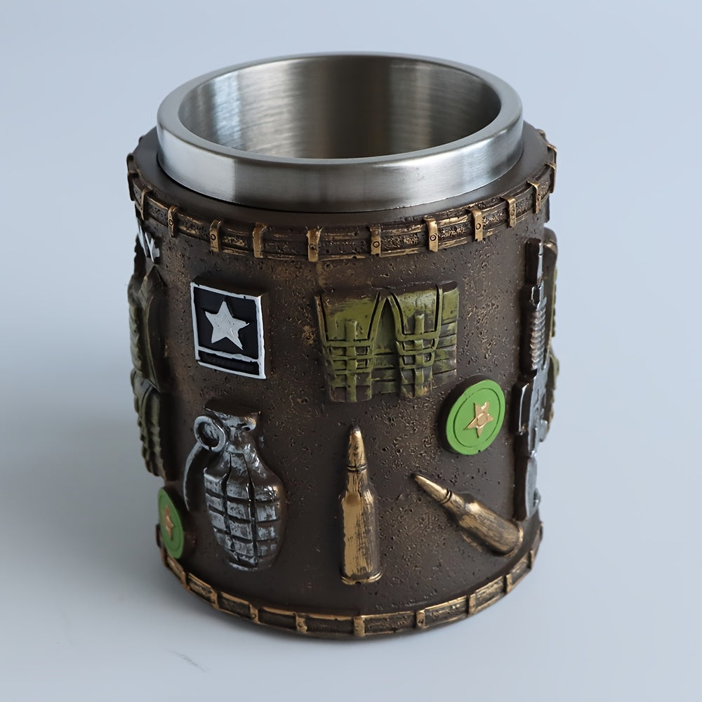 Divine Power Military Themed Stainless Steel Tumbler