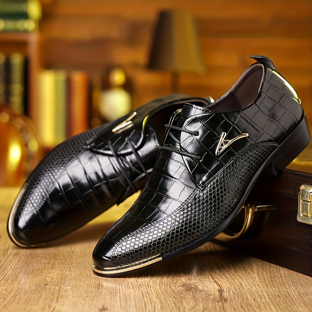 Mens Premium Oxford Shoes Classic Formal Dress Footwear