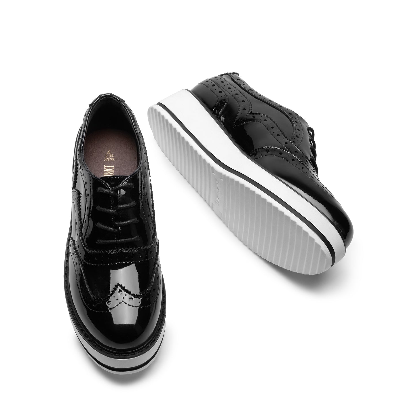 Fashion Casual Lace Up Wingtips Shoes for All Season by Dream Pair