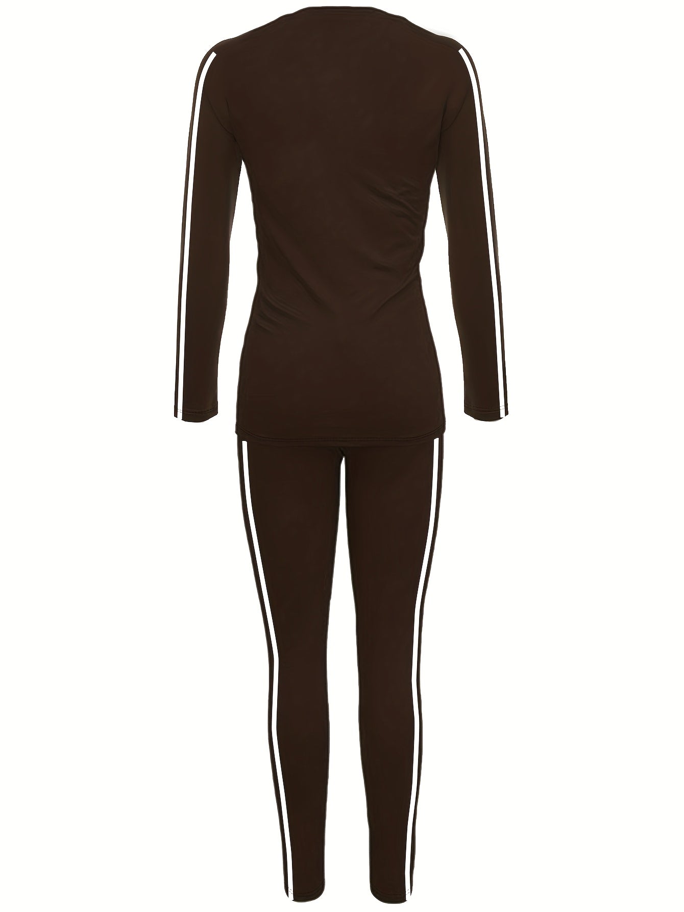 Women Autumn Winter Two Piece Pants Set With Stickers