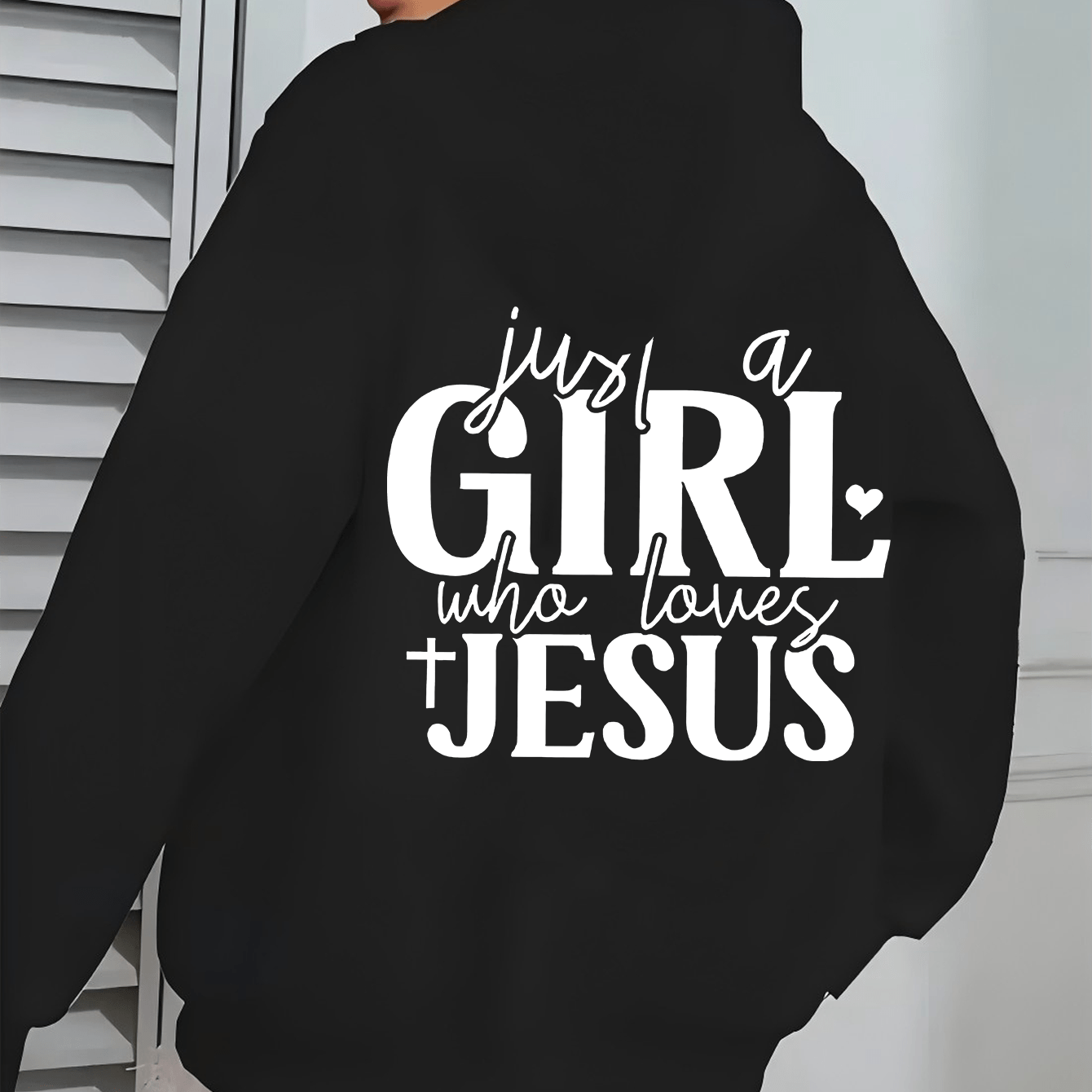 St Patricks Day Hooded Jacket Just A Who Loves Jesus Print