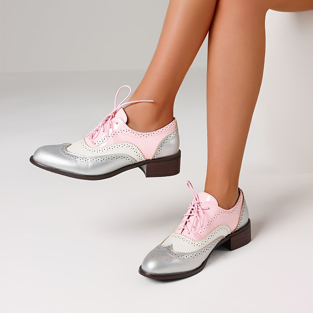 Women's Fashion Classic Oxford Lace Up Shoes