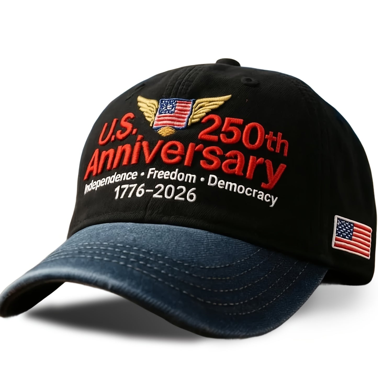 2pcs USA Patriotic Baseball Caps 250th Anniversary of Independence