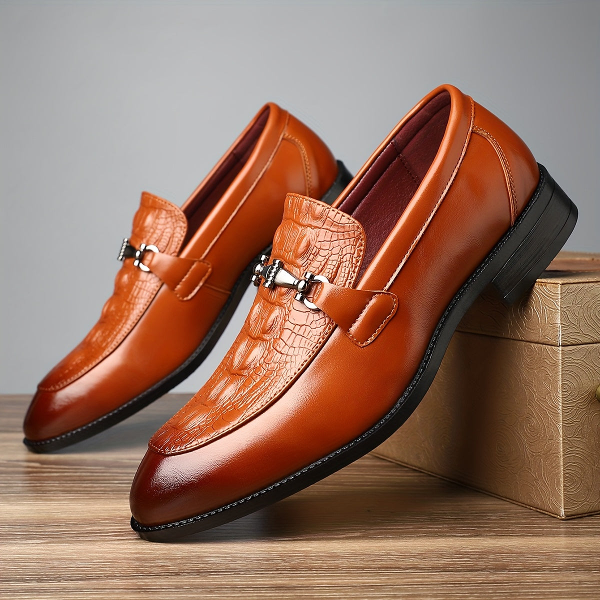 Men's Slip-on Loafers Minimalist Business Casual Shoes