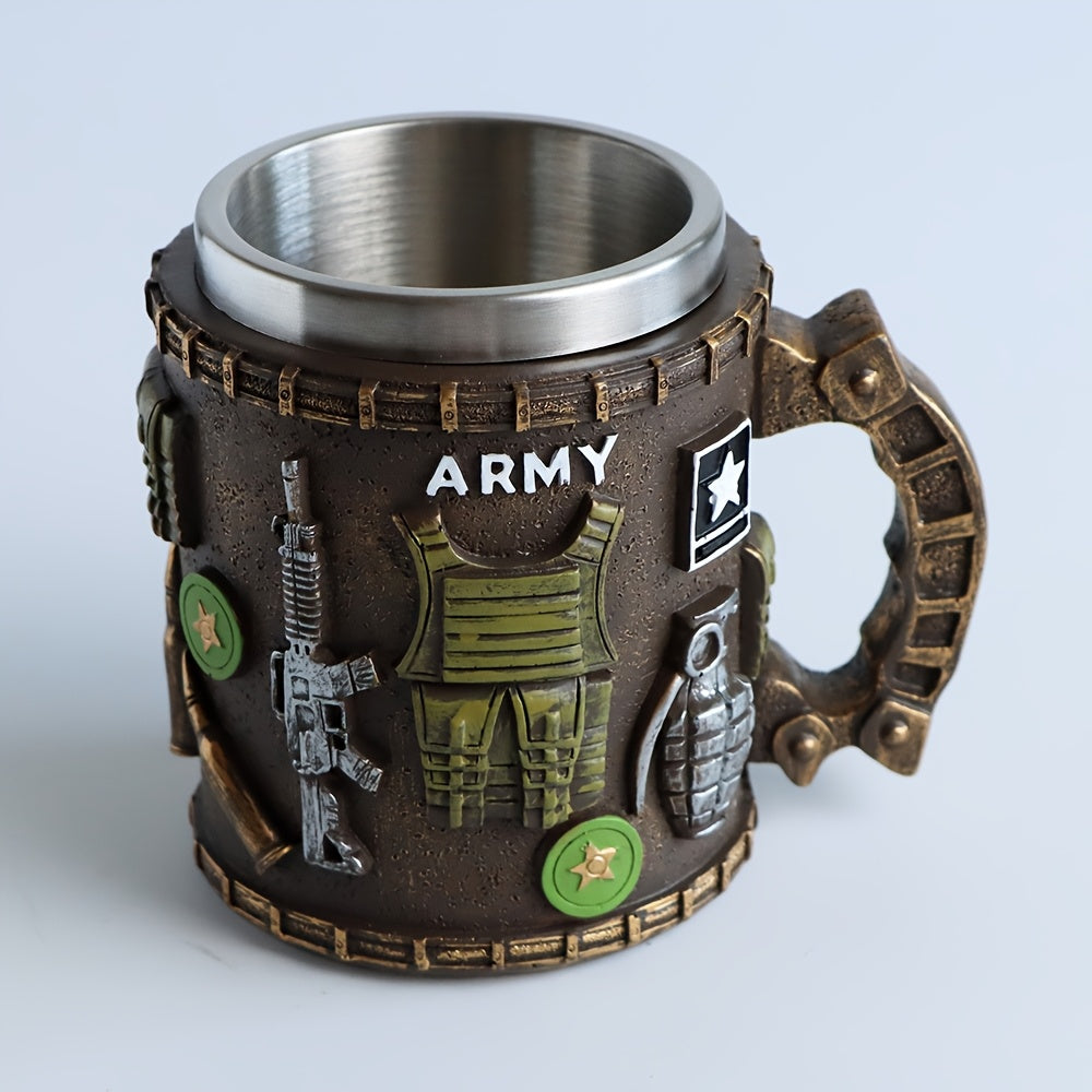 Divine Power Military Themed Stainless Steel Tumbler