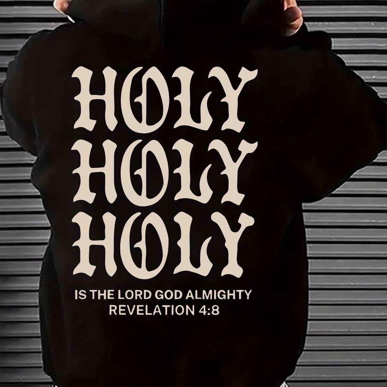 Hooded Geometric Print Hoodie For Men Spring Fall Season