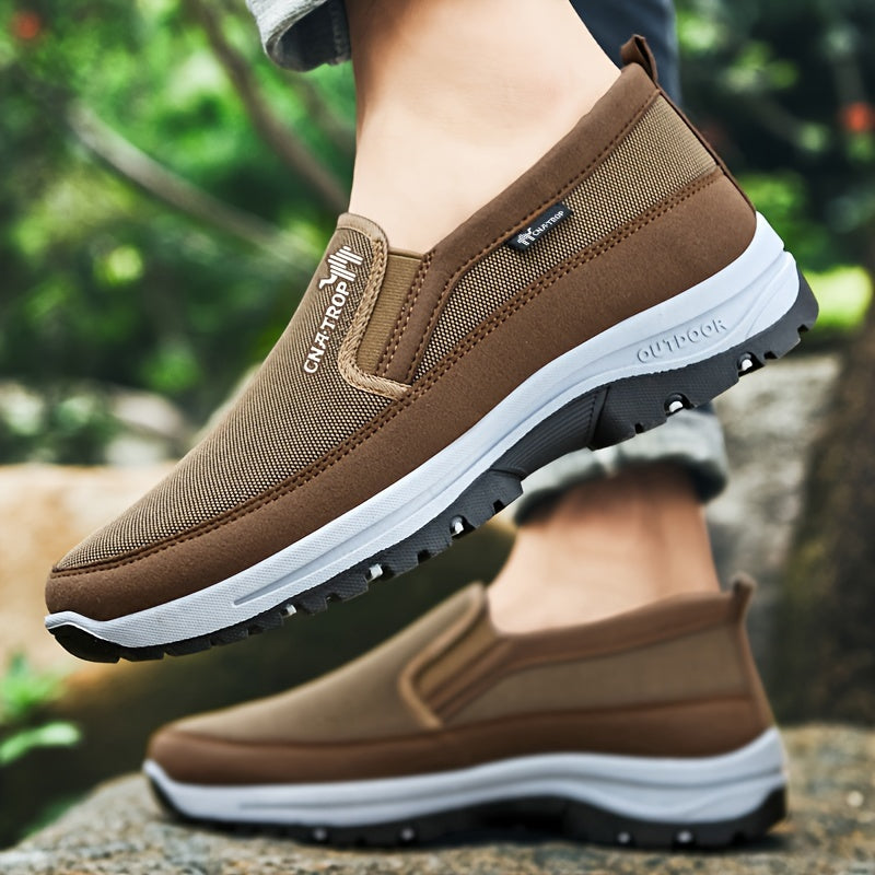 Cnatrop Men Arch Support Slipon Breathable Non Slip Shoes
