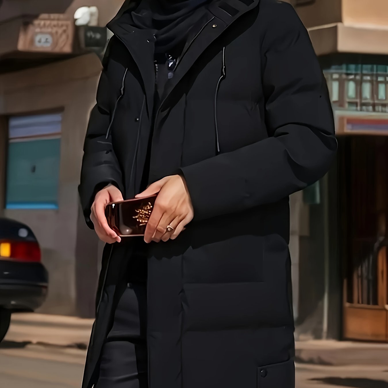 Divine Power Hooded Winter Jacket With Large Pockets