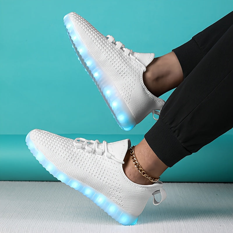 In His Divine Power LED Light Up Sneakers Rechargeable