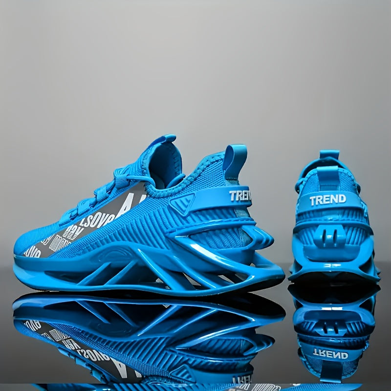 Men Running Shoes Breathable Mesh Upper Non Slip Outsole