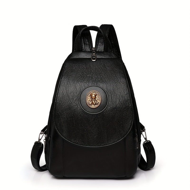 Taole Rabbit Vintage Faux Leather Backpack For Daily Use