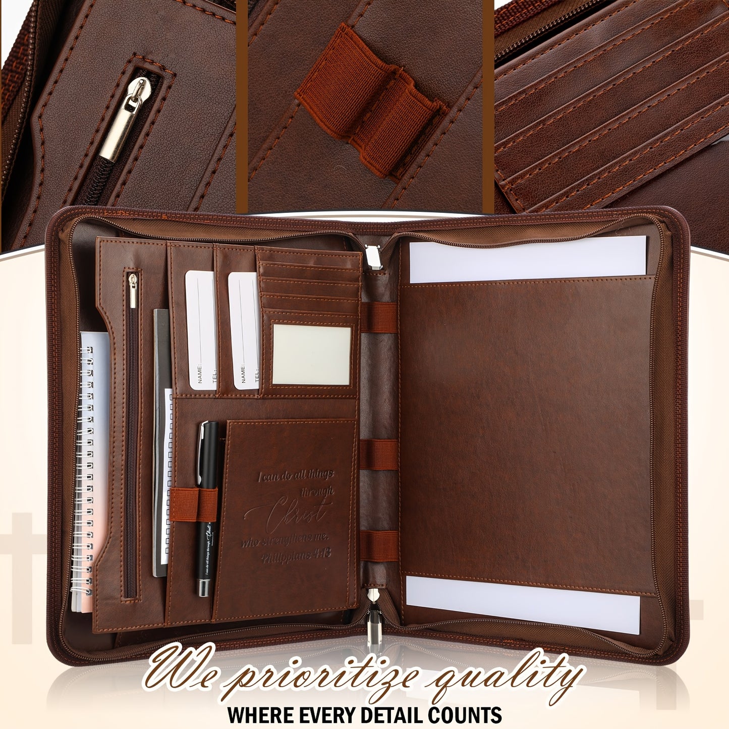 Divine Power Christian Gift Set Pastor Bible Verse Notebook