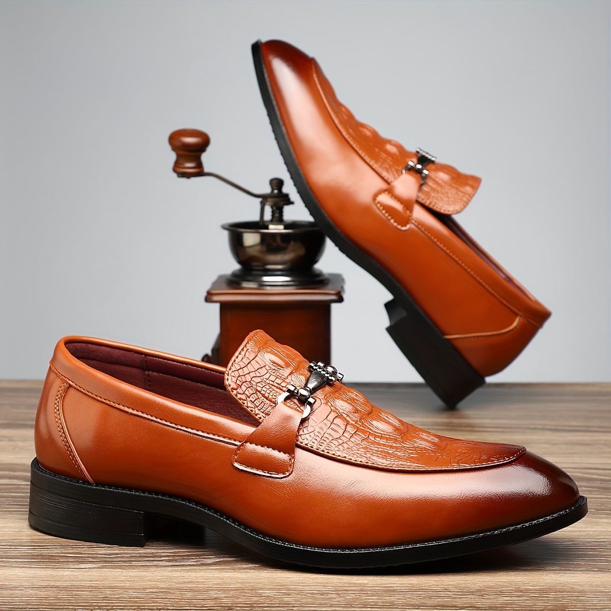 Men's Slip-on Loafers Minimalist Business Casual Shoes
