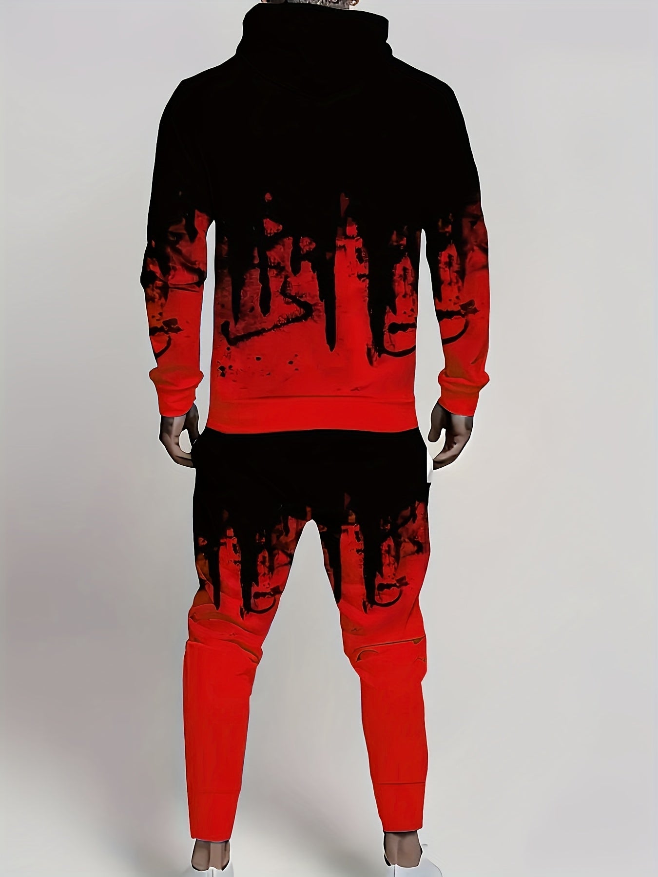 Faith Print Two Piece Hoodie And Jogger Set Everyday