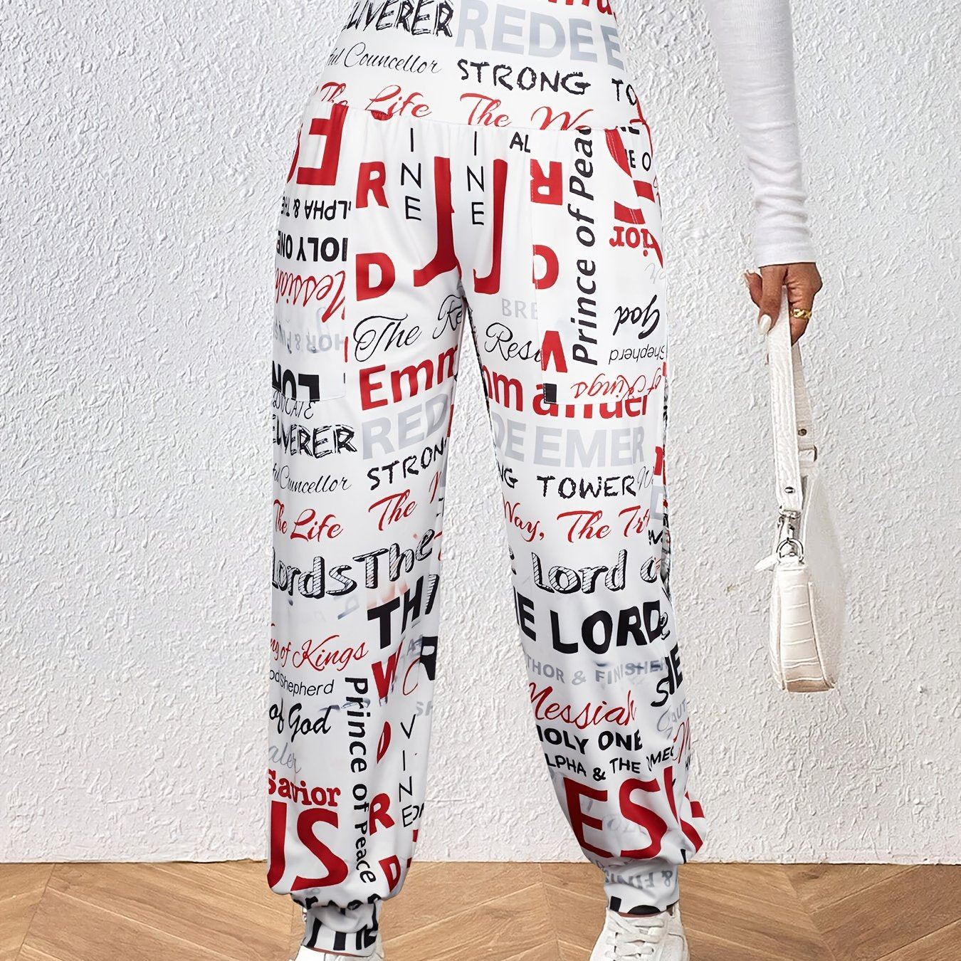 Casual Women Joggers With Elastic Waistband Pockets