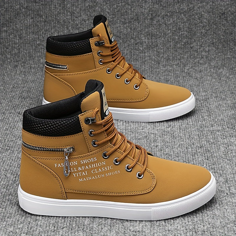 Mainalun Mens High Top Skateboard Shoes Durable Anti Skid