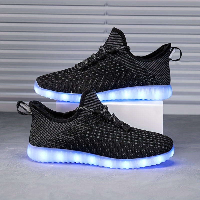 In His Divine Power LED Light Up Sneakers Rechargeable