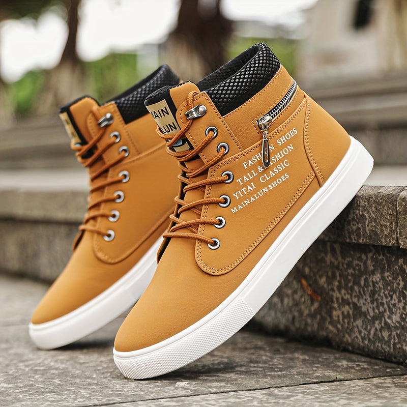 Mainalun Mens High Top Skateboard Shoes Durable Anti Skid