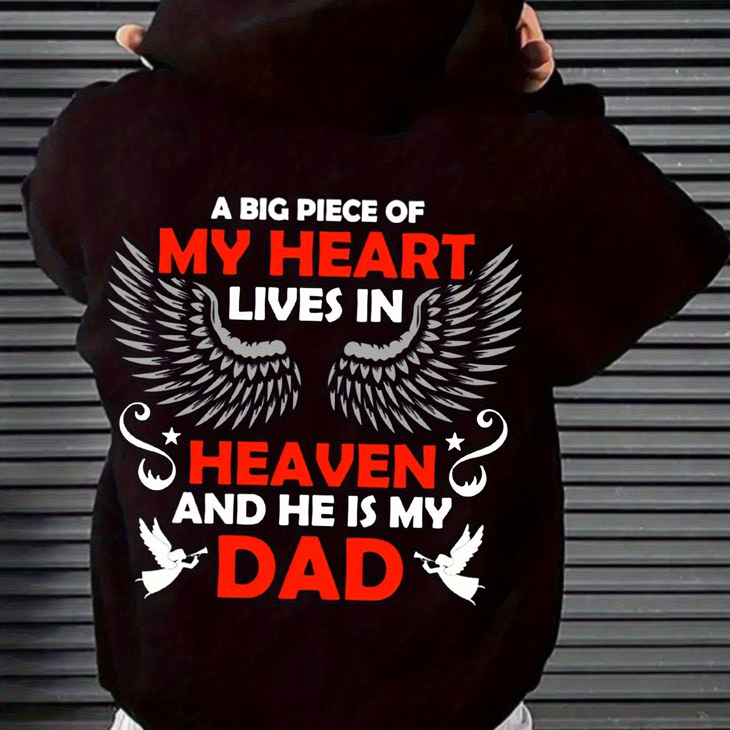 Heartfelt Inspirational Hoodie For Men Casual Pullover