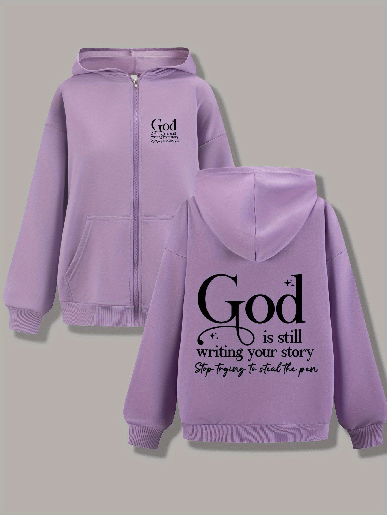 Inspirational Hoodie Jacket God Is Still Writing Your Story