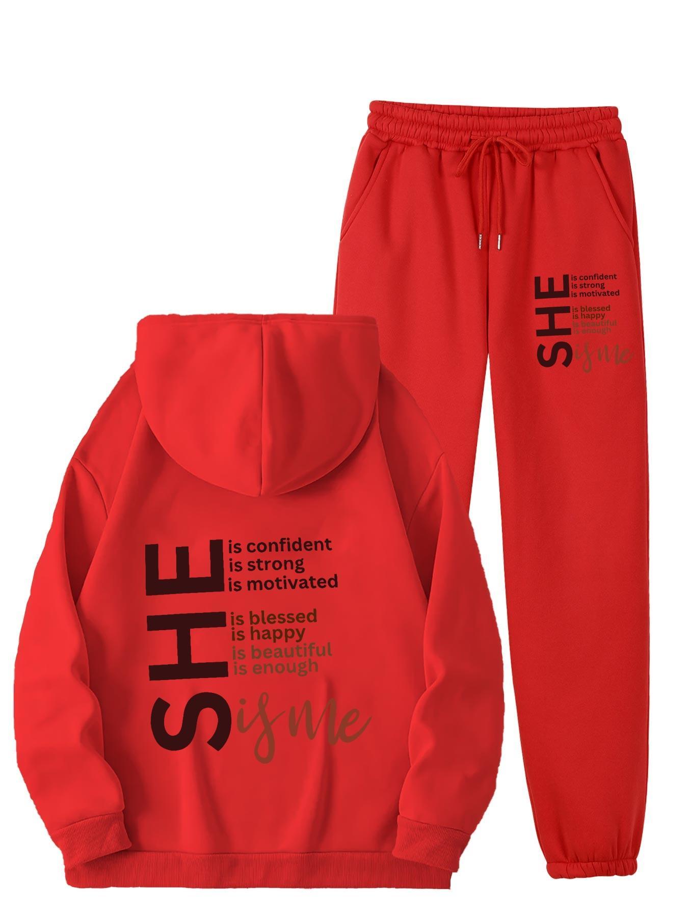 Fleece Lined Hoodie and Sweatpants Set