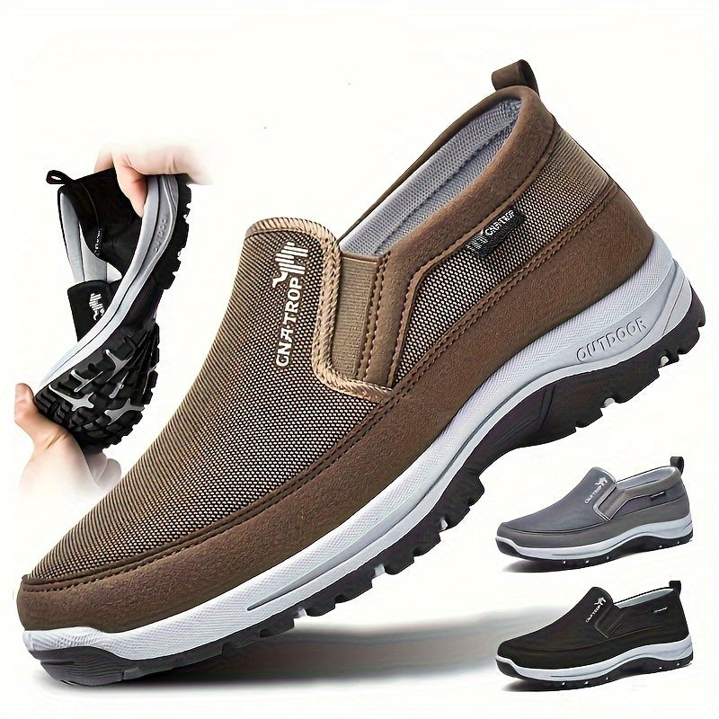 Cnatrop Men Arch Support Slipon Breathable Non Slip Shoes