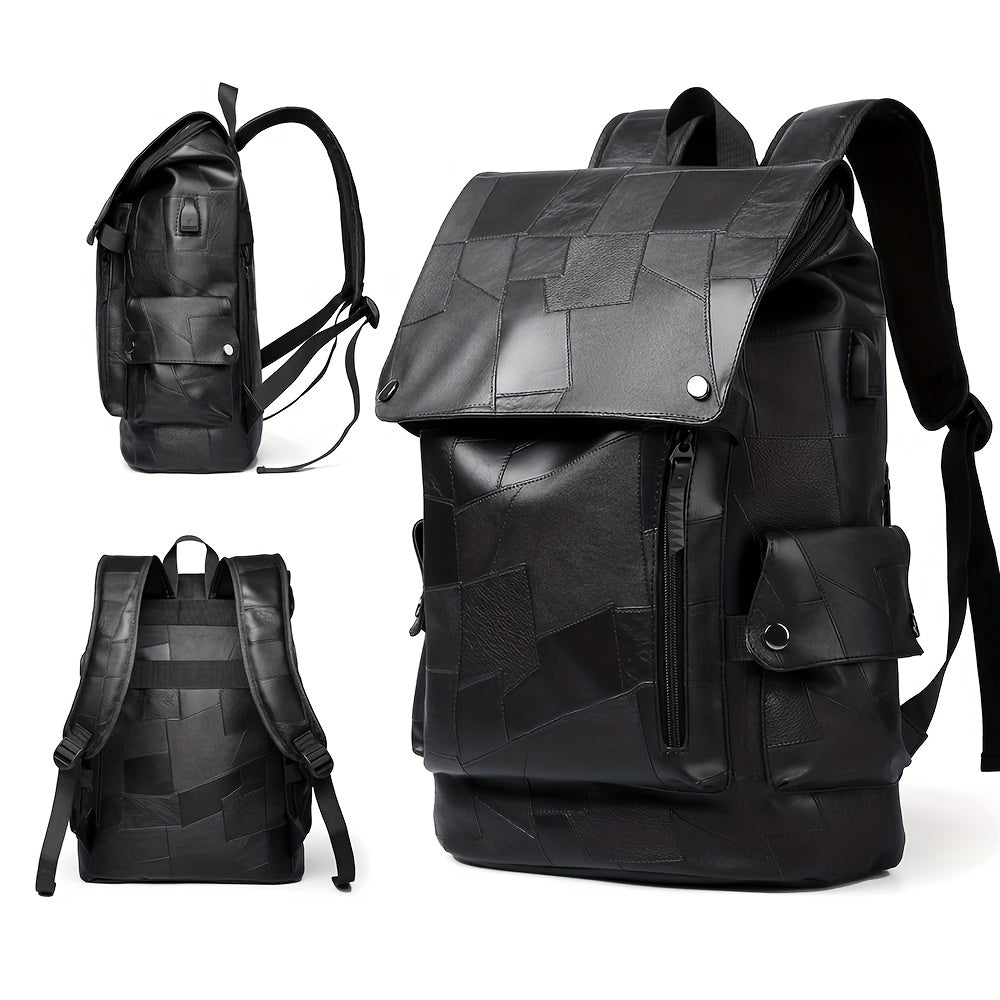 Geometric Minimalist Mens Backpack Lightweight Adjustable