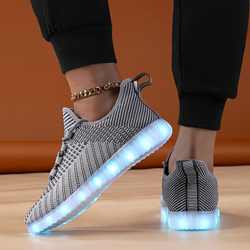 In His Divine Power LED Light Up Sneakers Rechargeable