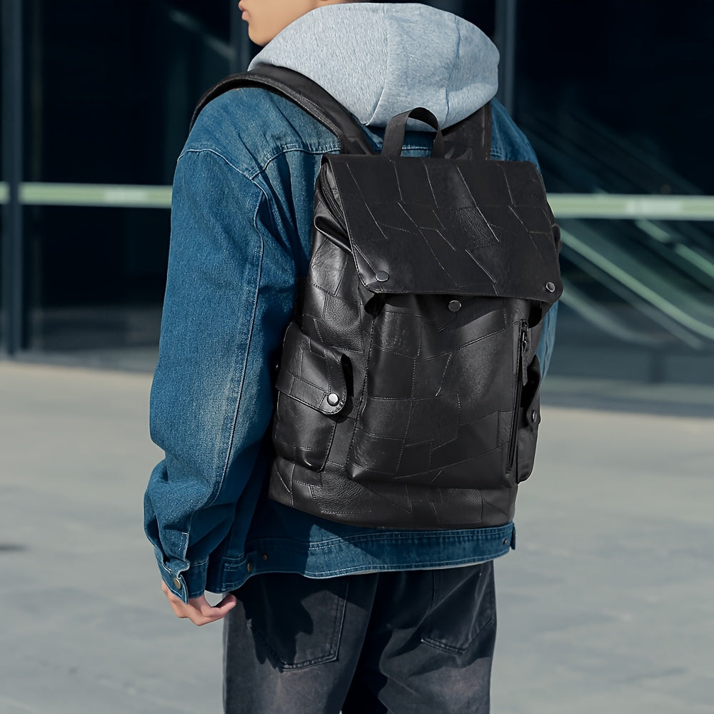 Geometric Minimalist Mens Backpack Lightweight Adjustable