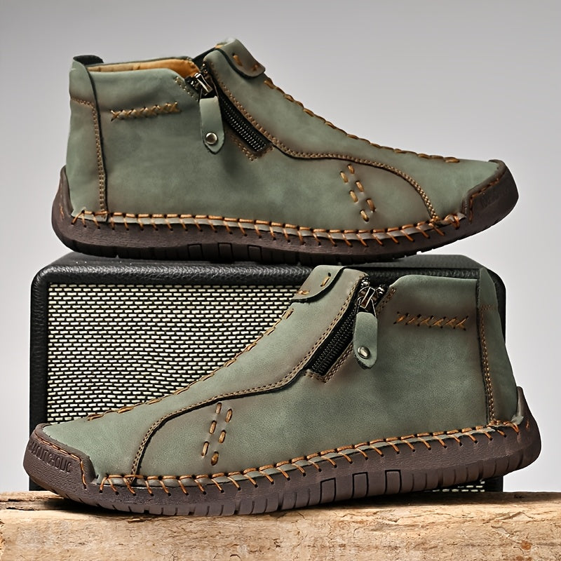 Men's Casual Fashion Ankle Booties for Commuting and Walking Shoes