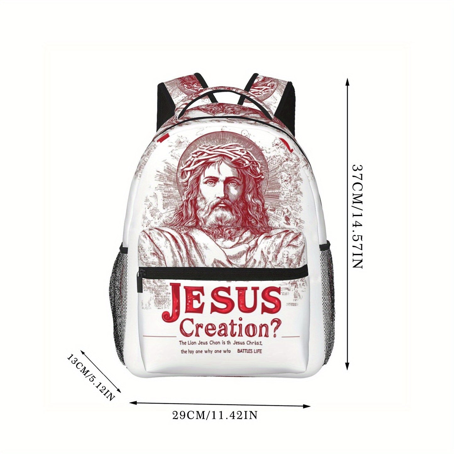 Divine Power Foldable Jesus Creation Backpack For Travel