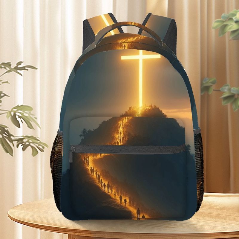 Lightweight Jesus Cross Backpack Foldable Travel Daypack