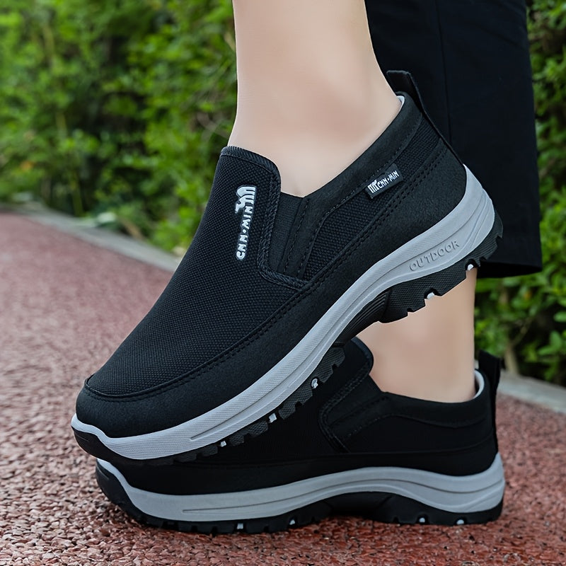 Mens Canvas Slip On Shoes Lightweight Soft Sole Casual