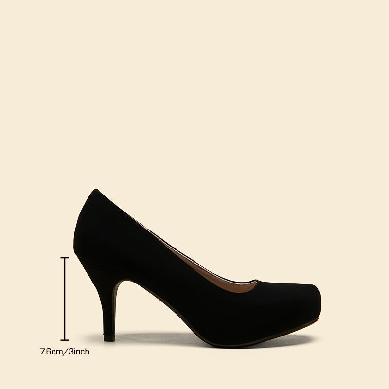 Women's Classic Elegant Versatile Low Stiletto Heels