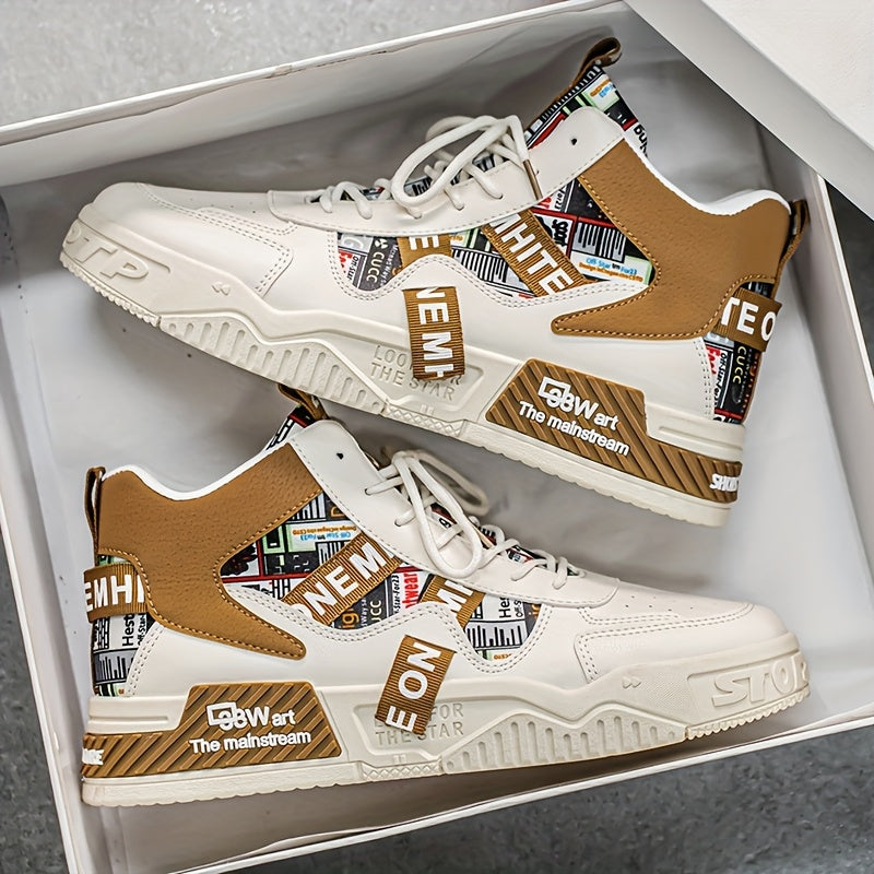 Men's High Top Skate Shoes Comfortable Casual Street Style