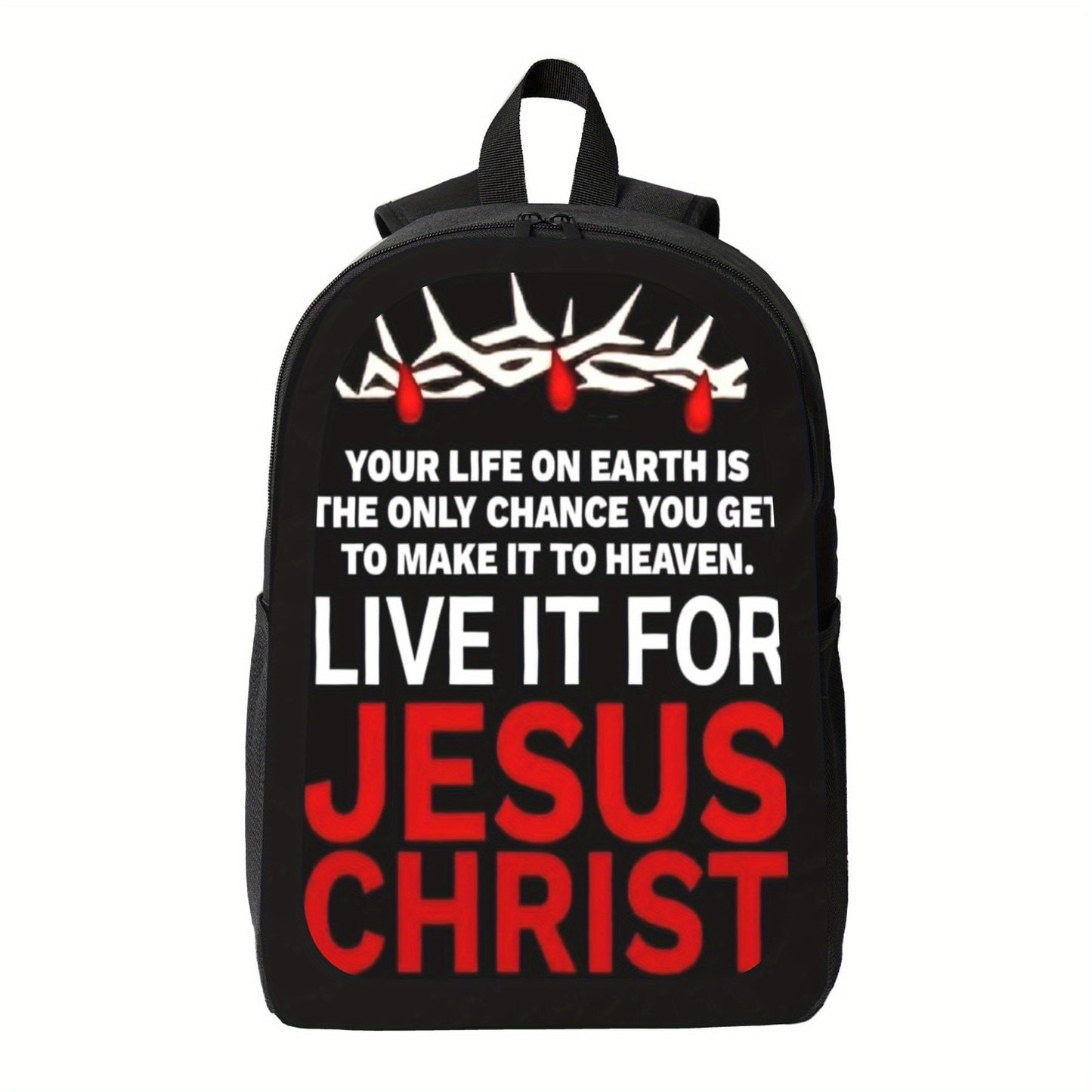 Jesus Christ Inspirational Laptop Backpack For Work Travel