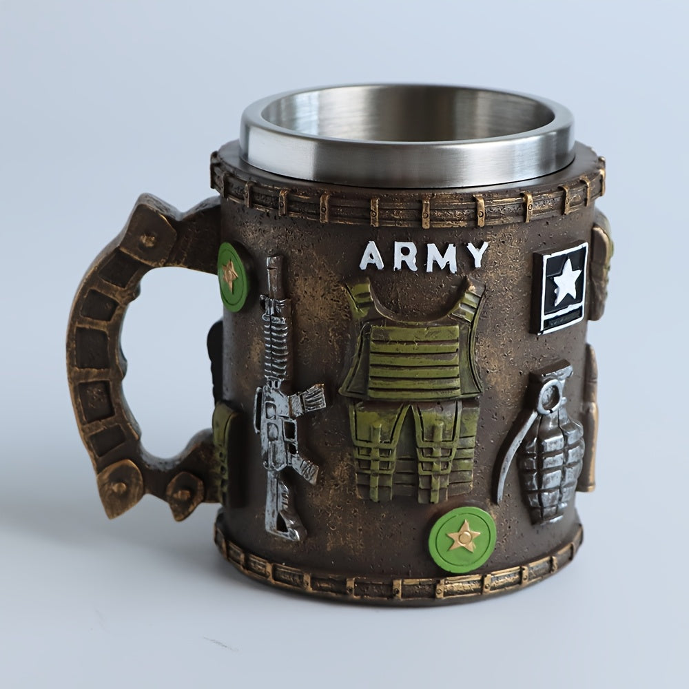 Divine Power Military Themed Stainless Steel Tumbler