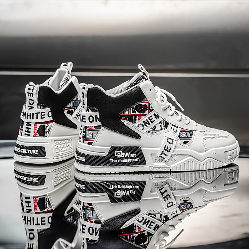 Men's High Top Skate Shoes Comfortable Casual Street Style