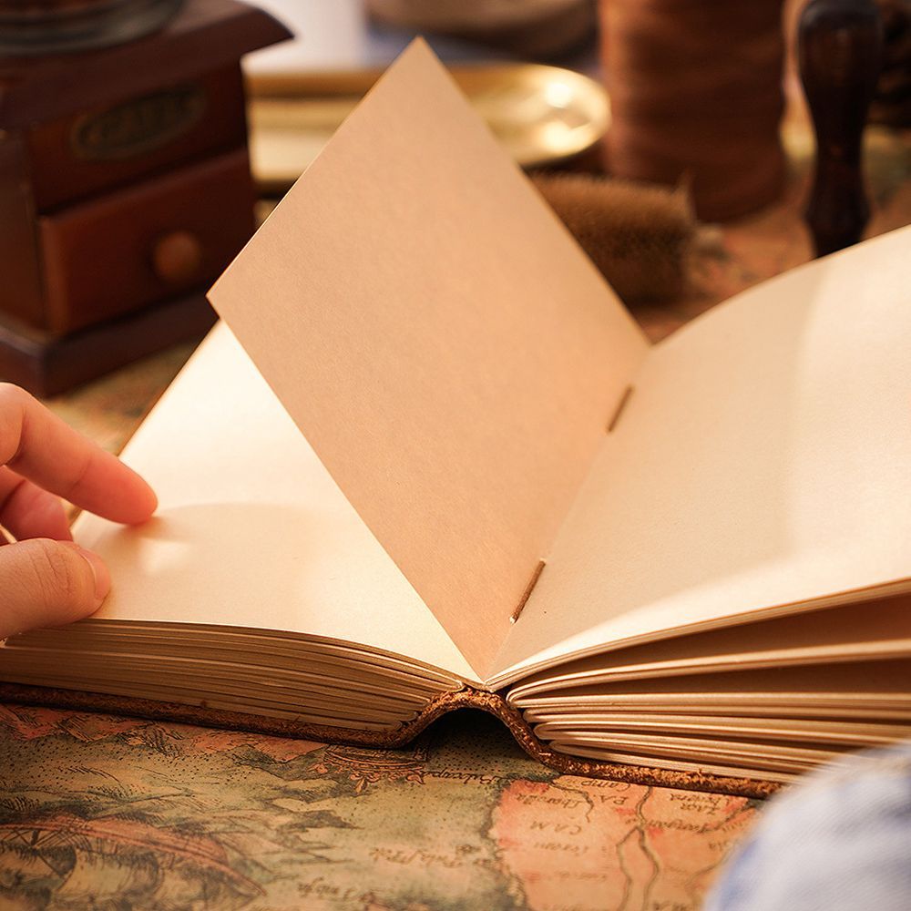In His Divine Power Leather Journal Handcrafted 400 Pages