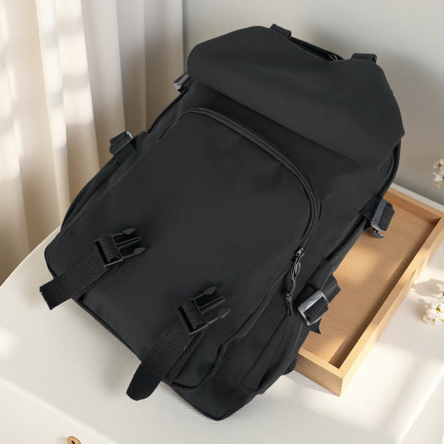 Divine Power Cross Pattern Backpack With 2D Printing